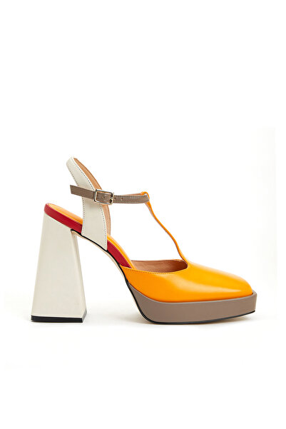 Network Renkli Kadın Deri Sandalet