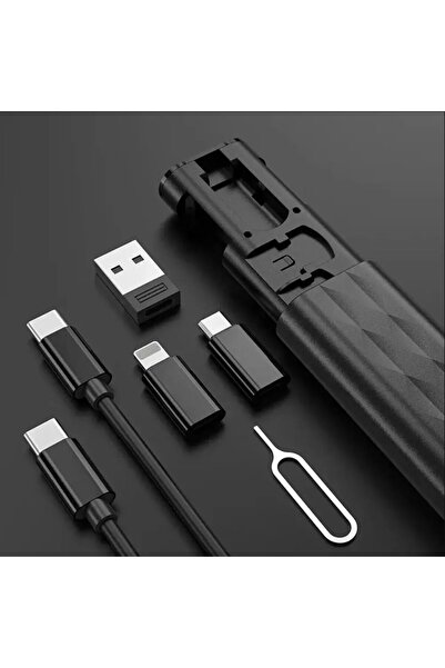 Techmaster 60W Type-c iPhone Usb Şarj Kablosu 60w Seyahat Kablo Seti C-011