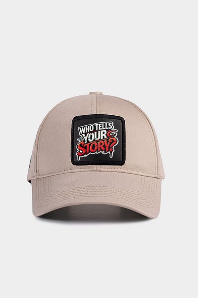 BlackBörk V1 Six Who Tells Your Story Logo Beige Baseball Cap