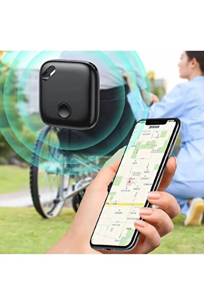 Techmaster AirTag iOS iPhone iPad Mac Uyumlu Akıllı Gps Takip Cihazı İzleme Eşya Bulucu Kare