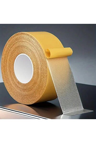 Yenimiyeni Fiber Örgülü Güçlü Çift Taraflı Bant 5Cm x 10 Mt