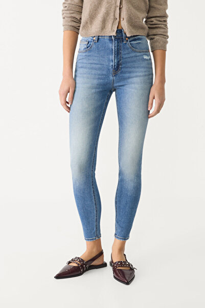 Stradivarius D09 Skinny super high-waist jeans