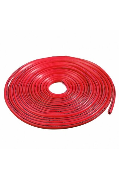 Techmaster Araç Için Kapı Kenarı Çarpma Koruyucu U Tipi Geçmeli 5 Mt Şerit Kırmızı