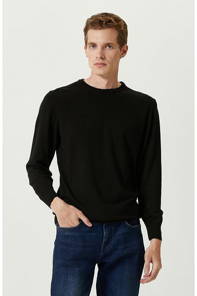 Network Black Basic Knitwear Sweater
