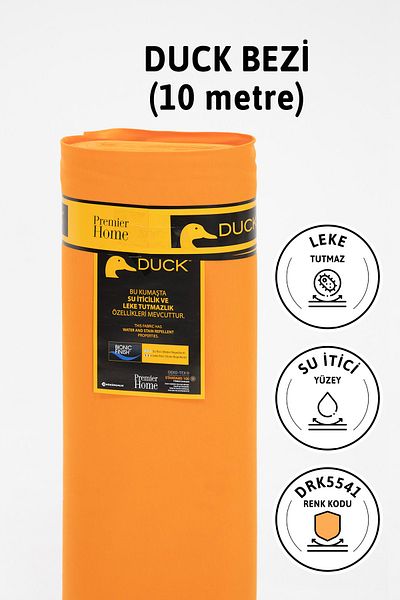 FAVORA Premier Meter's Duck Linen Υφασμάτινο Αδιάβροχο Πανί 10 μέτρων Drk5541 - Πορτοκαλί