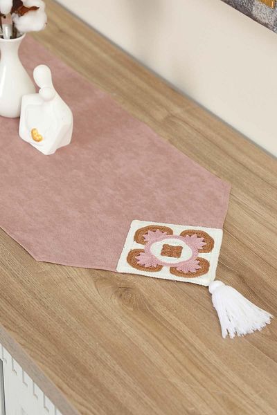 Aisha's Design 90X30 cm Runner - Motif and Tassel Detail, R-94K