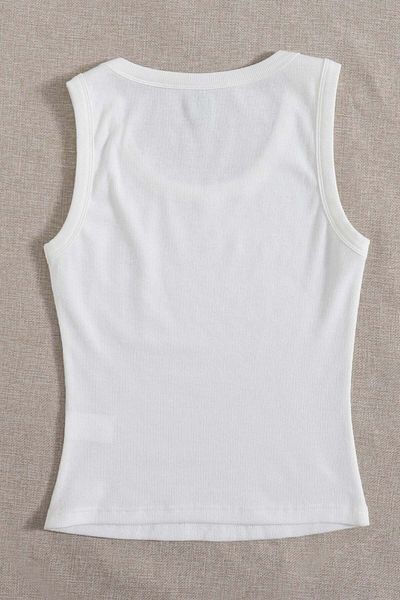 Merry See Πολύχρωμο Γυναικείο Crop Top - Αμάνικη Μπλούζα