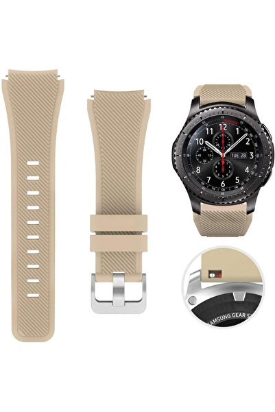 Techmaster Samsung Gear S3 Gear Watch 3 45mm Uyumlu Silikon Kordon Kayış