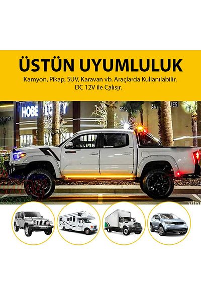 Techmaster Pick Up Off Road Caravan Suv Side Step LED with DRL Signal 150cm