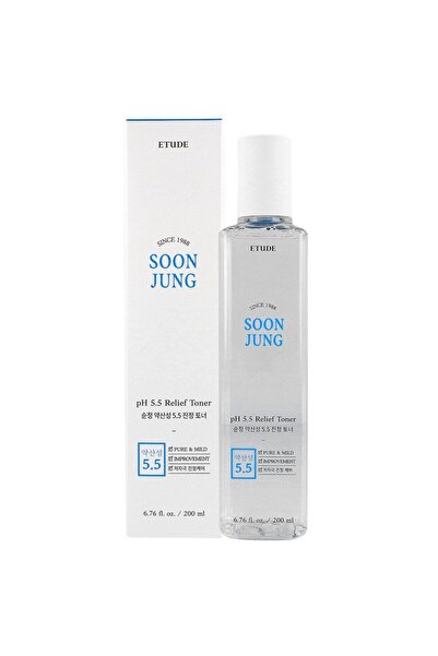 Etude House SoonJung pH 5.5 Relief Toner 200 ml - toner facial calmant