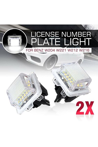 Techmaster Mercedes C W204 E W212 S W221 Cl Plaka Ledi Aydınlatma Lambası
