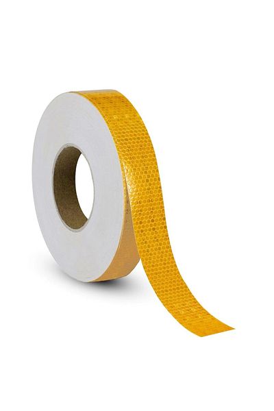 Techmaster 2 Meters Yellow Phosphorescent Reflector Strip Tape - Tüvtürk Compatible