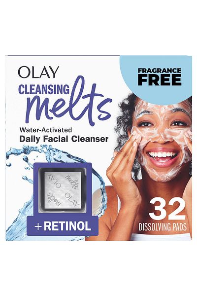 OLAY كلينسينج ميلتس + ريتينول منظف للبشرة 32 قطعة