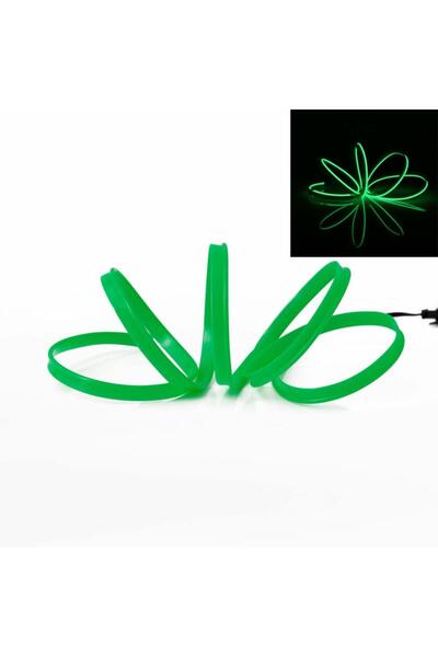 Techmaster Araç Içi Torpido Şerit Ledi Renkli Ip Neon Led 5 Metre Yeşil