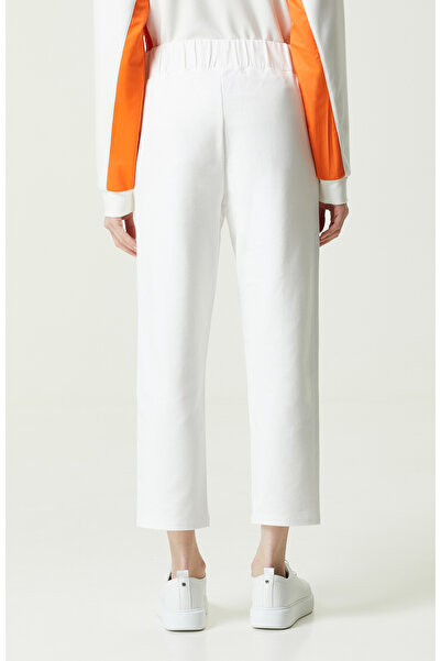 Network N-tech Ekru Düz Paça Yan Cep Fermuarlı Eşofman Altı