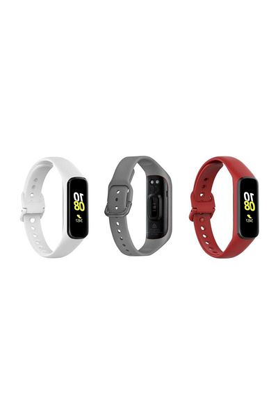 Techmaster Samsung Galaxy Fit 2 Compatible R220 Tme Silicone Cord Strap Set of 3