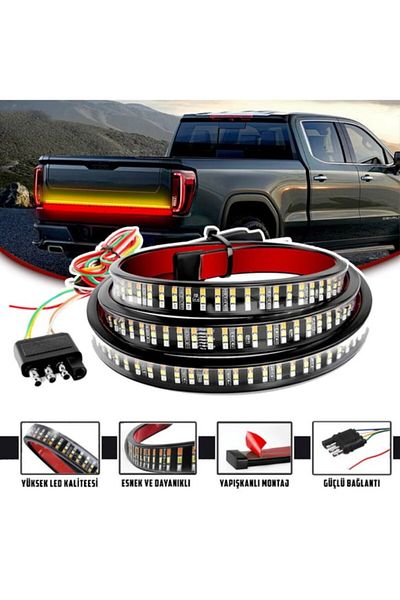 Techmaster Pick Up Off Road 4x4 Under Trunk Sliding LED Signal 5 Modes 150cm