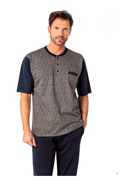 Pierre Cardin Men's Short Sleeve Pajama Set