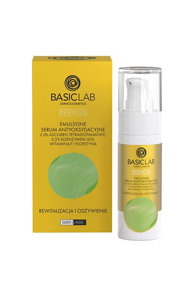 BASICLAB BasicLab EMULZNÍ ANTIOXIDAČNÍ SÉRUM S 6% ASCORBYL TETRAISOPALMITATE REVITALIZACE 30 ml