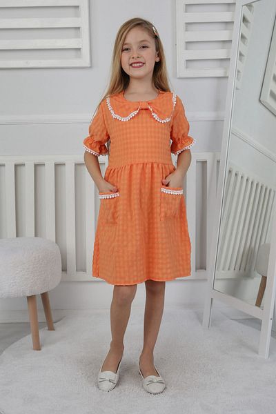 ÖYKÜ KİDS Rochie pentru fetiță Seersucker Fabric