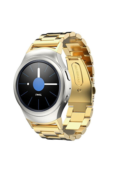 Techmaster Samsung Galaxy Gear S3 Gear Watch 3 45mm Uyumlu Çelik Metal Kordon