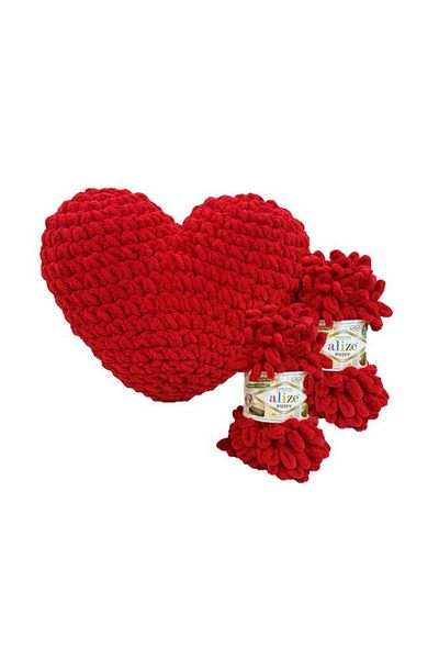 Alize Ειδικό κιτ μαξιλαριών Alize Puffy Heart για την ημέρα του Αγίου Βαλεντίνου