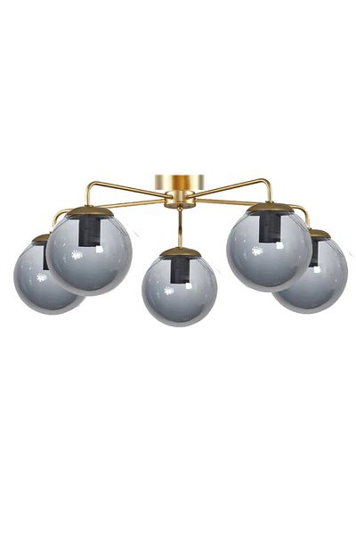 Uçar Maria Modern Globe (Clossed) Glass Plophonier Chandelier