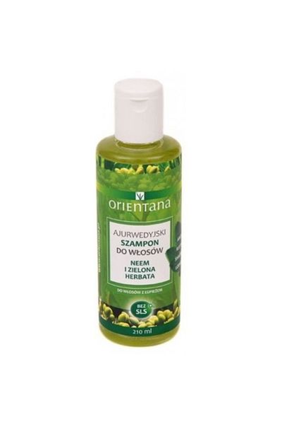 ORIENTANA Șampon ayurvedic cu neem și ceai verde 210 ml - șampon ayurvedic cu ceai verde neem