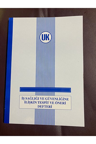 Genel Markalar Özel rengi ile İsg Defteri (İŞ SAĞLIĞI VE GÜVENLİĞİ TESPİT ÖNE...