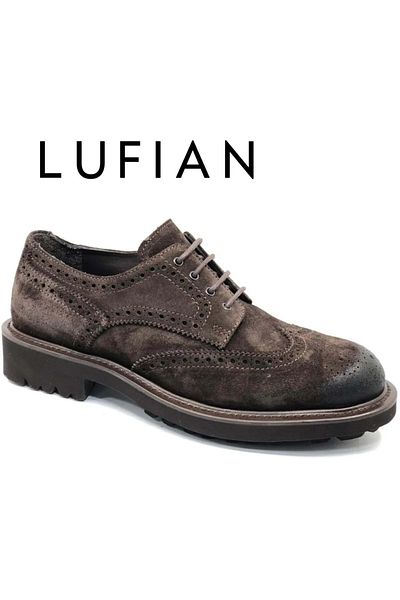 Lufian 112230218 Dani Sneaker Men's Leather Casual Classic Shoes Brown