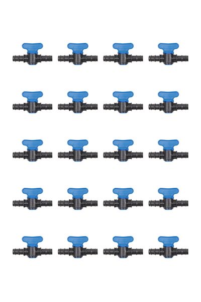Nartan Drip Dovetail Mini Valve 16x16mm (20 Pieces)
