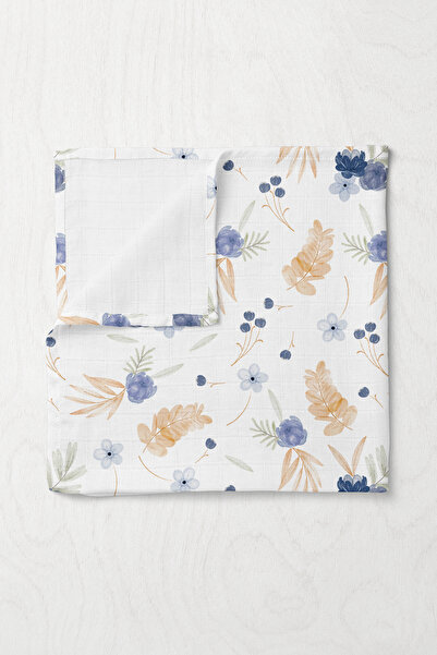 Wheeppo Premium Dijital Baskı Müslin Örtü Mina - 75x100 cm