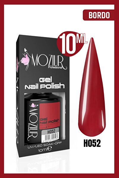 MOZIUR Kalıcı Oje Uv Led H052 (BORDO) 10ml