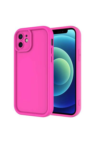 UnDePlus Apple iPhone 11 Kılıf Kamera Korumalı Kalın Kenarlı Viera Silikon Case