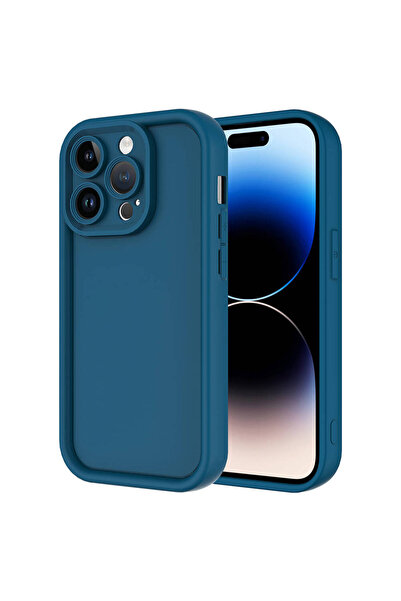 UnDePlus Apple iPhone 14 Pro Max Kılıf Kamera Korumalı Kalın Kenarlı Viera Si...