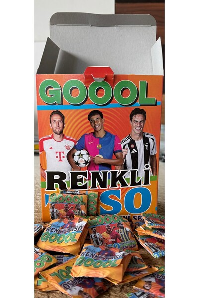 SÜPER GOOOL FUTBOL RENKLİ TASO 10 ADET