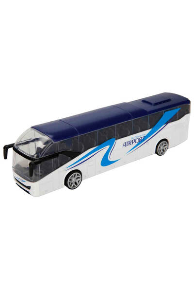 Teamsterz سيارة Street Kings Die Cast City - حافلة المطار البيضاء