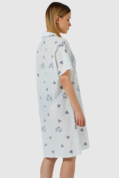 AYYILDIZ 3863 Rochie de plajă albă neagră