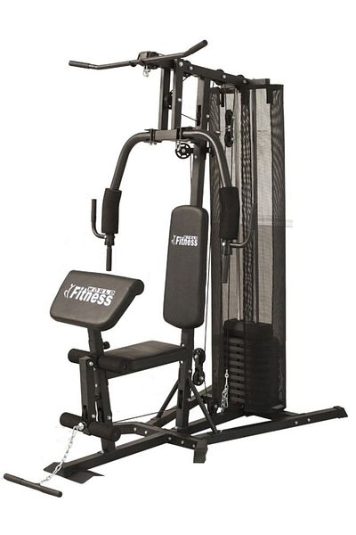 Fitness World جهاز تمارين رياضية منزلي (Home Gym) بإطار فولاذي قوي ومتعدد الاستخدامات