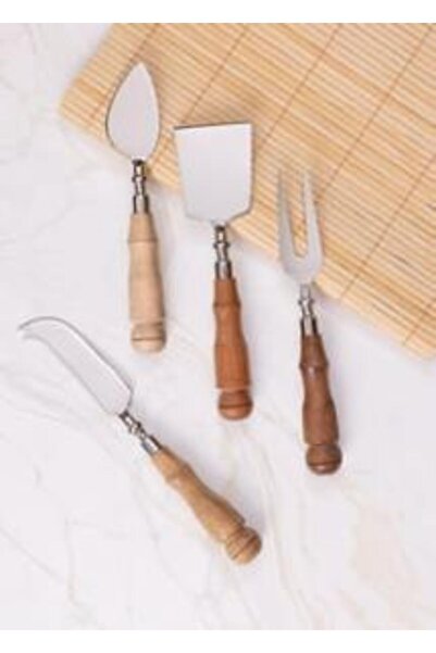 The Mia Woody Cheese Serving Set 4 Pieces