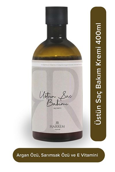 Harrem Repairing and Moisturizing Premium Hair Care Cream with Argan and Coconut Oil Extract 400ml