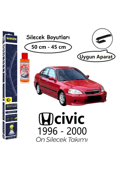 NEVEMAY NIKEN HONDA CİVİC ÖN SİLECEK TAKIMI (1996-2000) HEDİYE!!! KONSANTRE C...