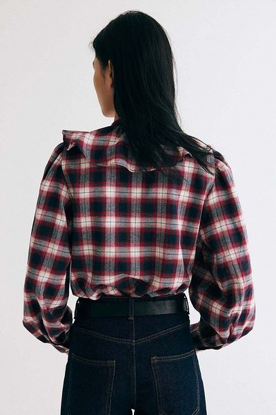 H&M Flounce-trimmed blouse