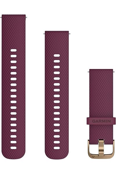 Garmin QUICK RELEASE BANDS (20 MM) BERRY WITH LIGHT GOLD HARDWARE