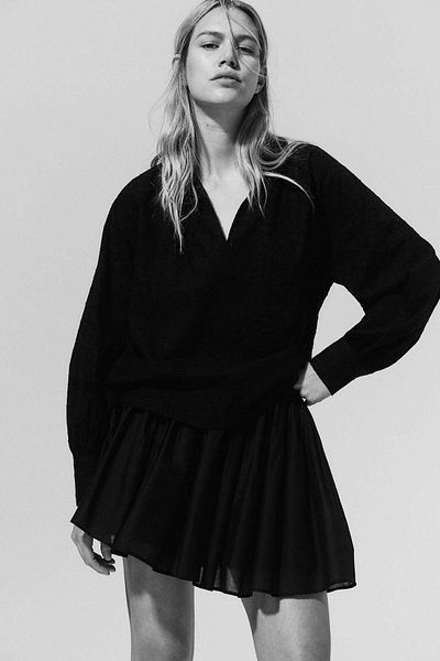 H&M Jacquard-weave blouse