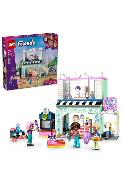 LEGO Friends Hairdresser and Accessories Store 42662 - Mini Doll Interior for Kids Ages 7 and up
