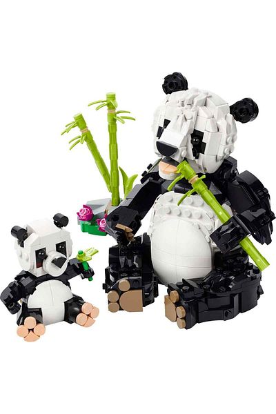 LEGO عائلة الباندا 31165 - للأطفال من سن 8 سنوات فما فوق، حيوانات برية 3 في 1