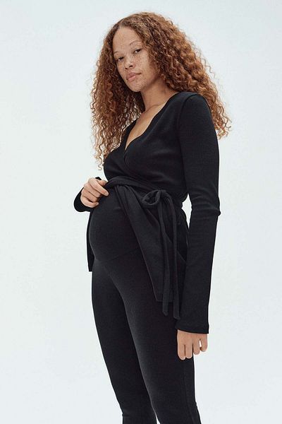 H&M MAMA Ribbed trousers
