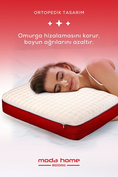 moda home bedding 2 Bubbli Chubby Pillows - Bordo, Visco and Orthopedic