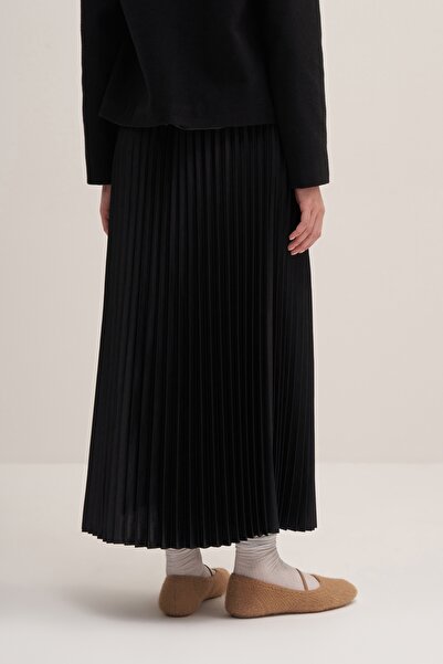 EBU Prive Fusta de damă plisată neagră